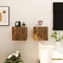Wand-TV-Schränke, 2 Stück, geräucherte Eiche, 30,5 x 30 x 30 cm von vidaXL, TV-Möbel - Ref: Foro24-815136, Preis: 43,29 €, Ra...