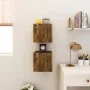 Wand-TV-Schränke, 2 Stück, geräucherte Eiche, 30,5 x 30 x 30 cm von vidaXL, TV-Möbel - Ref: Foro24-815136, Preis: 40,96 €, Ra...