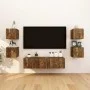 Wand-TV-Schränke, 2 Stück, geräucherte Eiche, 30,5 x 30 x 30 cm von vidaXL, TV-Möbel - Ref: Foro24-815136, Preis: 40,96 €, Ra...