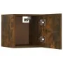 Wand-TV-Schränke, 2 Stück, geräucherte Eiche, 30,5 x 30 x 30 cm von vidaXL, TV-Möbel - Ref: Foro24-815136, Preis: 40,96 €, Ra...
