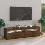 TV-Schrank mit LED-Leuchten, 2 Stück, braune Eiche, 75 x 35 x 40 cm von vidaXL, TV-Möbel - Ref: Foro24-815128, Preis: 86,94 €...