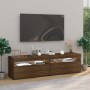 TV-Schrank mit LED-Leuchten, 2 Stück, braune Eiche, 75 x 35 x 40 cm von vidaXL, TV-Möbel - Ref: Foro24-815128, Preis: 88,15 €...