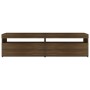 TV-Schrank mit LED-Leuchten, 2 Stück, braune Eiche, 75 x 35 x 40 cm von vidaXL, TV-Möbel - Ref: Foro24-815128, Preis: 88,15 €...