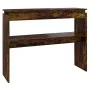Konsolentisch aus geräuchertem Eichensperrholz, 102 x 30 x 80 cm von vidaXL, Seitentische - Ref: Foro24-815219, Preis: 43,95 ...