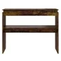 Konsolentisch aus geräuchertem Eichensperrholz, 102 x 30 x 80 cm von vidaXL, Seitentische - Ref: Foro24-815219, Preis: 43,95 ...