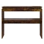 Konsolentisch aus geräuchertem Eichensperrholz, 102 x 30 x 80 cm von vidaXL, Seitentische - Ref: Foro24-815219, Preis: 44,52 ...