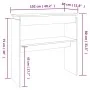 Konsolentisch aus geräuchertem Eichensperrholz, 102 x 30 x 80 cm von vidaXL, Seitentische - Ref: Foro24-815219, Preis: 43,95 ...