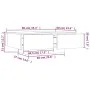 Couchtisch aus geräuchertem Eichensperrholz, 90 x 60 x 31 cm von vidaXL, Couchtisch - Ref: Foro24-815195, Preis: 78,69 €, Rab...