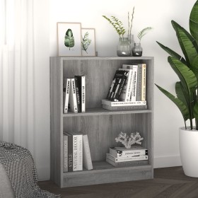 Estantería madera de ingeniería gris Sonoma 60x24x76 cm de vidaXL, Librerías y estanterías - Ref: Foro24-815085, Precio: 34,3...