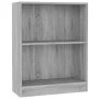 Estantería madera de ingeniería gris Sonoma 60x24x76 cm de vidaXL, Librerías y estanterías - Ref: Foro24-815085, Precio: 33,9...