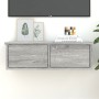 Sonoma-Wandschrank aus grauem Sperrholz, 60 x 26 x 18,5 cm von vidaXL, Regale und Regale - Ref: Foro24-815079, Preis: 37,38 €...
