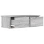 Sonoma-Wandschrank aus grauem Sperrholz, 60 x 26 x 18,5 cm von vidaXL, Regale und Regale - Ref: Foro24-815079, Preis: 37,38 €...
