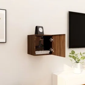 Brown oak wall TV cabinet 30.5x30x30 cm by vidaXL, TV Furniture - Ref: Foro24-815141, Price: 24,65 €, Discount: %