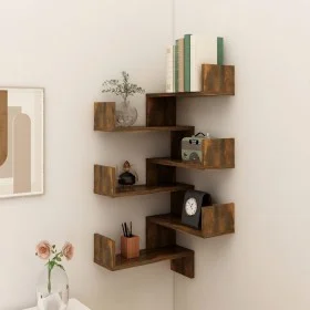 Wall corner shelves 2 pcs smoked oak 40x40x50 cm by vidaXL, Shelves and shelves - Ref: Foro24-815205, Price: 36,89 €, Discoun...