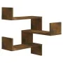 Wall corner shelves 2 pcs smoked oak 40x40x50 cm by vidaXL, Shelves and shelves - Ref: Foro24-815205, Price: 36,83 €, Discoun...