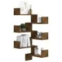 Wall corner shelves 2 pcs smoked oak 40x40x50 cm by vidaXL, Shelves and shelves - Ref: Foro24-815205, Price: 36,83 €, Discoun...