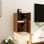 Wand-TV-Schränke 2 Stück braune Eiche 30,5x30x30 cm von vidaXL, TV-Möbel - Ref: Foro24-815142, Preis: 29,17 €, Rabatt: %