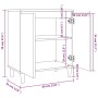 Aparador de madera contrachapada gris Sonoma 60x35x70 cm de vidaXL, Aparadores - Ref: Foro24-815157, Precio: 61,70 €, Descuen...
