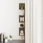 Brown oak wood wall corner shelf 20x20x127.5 cm by vidaXL, Shelves and shelves - Ref: Foro24-815212, Price: 28,94 €, Discount: %