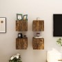 Wand-TV-Schränke, 4 Stück, geräucherte Eiche, 30,5 x 30 x 30 cm von vidaXL, TV-Möbel - Ref: Foro24-815137, Preis: 58,02 €, Ra...