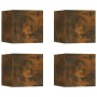 Muebles para TV de pared 4 uds roble ahumado 30,5x30x30 cm de vidaXL, Muebles TV - Ref: Foro24-815137, Precio: 57,95 €, Descu...