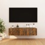 Wand-TV-Schränke, 4 Stück, geräucherte Eiche, 30,5 x 30 x 30 cm von vidaXL, TV-Möbel - Ref: Foro24-815137, Preis: 58,02 €, Ra...