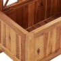 Arriate de jardín con enrejado madera de acacia