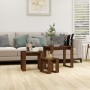 Stackable tables 3 pieces brown oak plywood by vidaXL, Side tables - Ref: Foro24-815224, Price: 42,91 €, Discount: %
