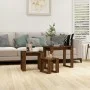 Stapelbare Tische 3 Stück braunes Eichensperrholz von vidaXL, Seitentische - Ref: Foro24-815224, Preis: 42,91 €, Rabatt: %