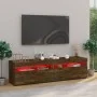 Mueble de TV con luces LED 2 uds roble ahumado 75x35x40 cm de vidaXL, Muebles TV - Ref: Foro24-815124, Precio: 98,07 €, Descu...