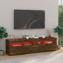 TV-Ständer mit LED-Leuchten 2 Stück Räuchereiche 75x35x40 cm von vidaXL, TV-Möbel - Ref: Foro24-815124, Preis: 99,70 €, Rabat...