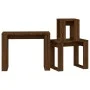 Stackable tables 3 pieces brown oak plywood by vidaXL, Side tables - Ref: Foro24-815224, Price: 42,33 €, Discount: %