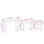 Stackable tables 3 pieces brown oak plywood by vidaXL, Side tables - Ref: Foro24-815224, Price: 42,91 €, Discount: %