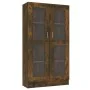 Smoked oak plywood display case 82.5x30.5x150 cm by vidaXL, Bookcases and shelves - Ref: Foro24-815117, Price: 140,72 €, Disc...