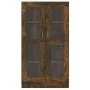 Smoked oak plywood display case 82.5x30.5x150 cm by vidaXL, Bookcases and shelves - Ref: Foro24-815117, Price: 140,72 €, Disc...