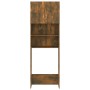 Armario de lavadora color roble ahumado 64x25,5x190 cm de vidaXL, Accesorios para lavadoras y secadoras - Ref: Foro24-815069,...