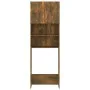 Smoked oak washing machine cabinet 64x25.5x190 cm by vidaXL, Accessories for washing machines and dryers - Ref: Foro24-815069...