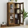 Smoked oak plywood display case 82.5x30.5x150 cm by vidaXL, Bookcases and shelves - Ref: Foro24-815117, Price: 140,72 €, Disc...