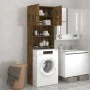 Smoked oak washing machine cabinet 64x25.5x190 cm by vidaXL, Accessories for washing machines and dryers - Ref: Foro24-815069...