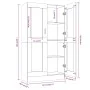 Smoked oak plywood display case 82.5x30.5x150 cm by vidaXL, Bookcases and shelves - Ref: Foro24-815117, Price: 140,72 €, Disc...