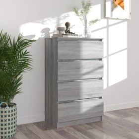 Graues Sonoma-Sperrholz-Sideboard 60x35x98,5 cm von vidaXL, Sideboards - Ref: Foro24-815076, Preis: 80,79 €, Rabatt: %