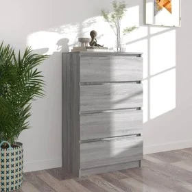 Graues Sonoma-Sperrholz-Sideboard 60x35x98,5 cm von vidaXL, Sideboards - Ref: Foro24-815076, Preis: 78,43 €, Rabatt: %