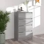 Graues Sonoma-Sperrholz-Sideboard 60x35x98,5 cm von vidaXL, Sideboards - Ref: Foro24-815076, Preis: 80,79 €, Rabatt: %