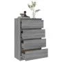Graues Sonoma-Sperrholz-Sideboard 60x35x98,5 cm von vidaXL, Sideboards - Ref: Foro24-815076, Preis: 80,79 €, Rabatt: %