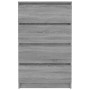 Aparador de madera contrachapada Sonoma gris 60x35x98,5 cm de vidaXL, Aparadores - Ref: Foro24-815076, Precio: 84,85 €, Descu...