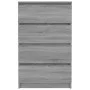 Graues Sonoma-Sperrholz-Sideboard 60x35x98,5 cm von vidaXL, Sideboards - Ref: Foro24-815076, Preis: 80,79 €, Rabatt: %
