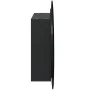 Badezimmerschrank mit rundem Spiegel und LED schwarz 54x54x17,5 cm von vidaXL, Badezimmerwaschtische - Ref: Foro24-345588, Pr...