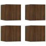 Wall TV cabinets 4 pcs brown oak 30.5x30x30 cm by vidaXL, TV Furniture - Ref: Foro24-815143, Price: 61,54 €, Discount: %