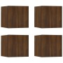 Wand-TV-Schränke 4 Stück braune Eiche 30,5x30x30 cm von vidaXL, TV-Möbel - Ref: Foro24-815143, Preis: 59,65 €, Rabatt: %