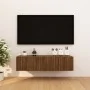 Wall TV cabinets 4 pcs brown oak 30.5x30x30 cm by vidaXL, TV Furniture - Ref: Foro24-815143, Price: 61,54 €, Discount: %